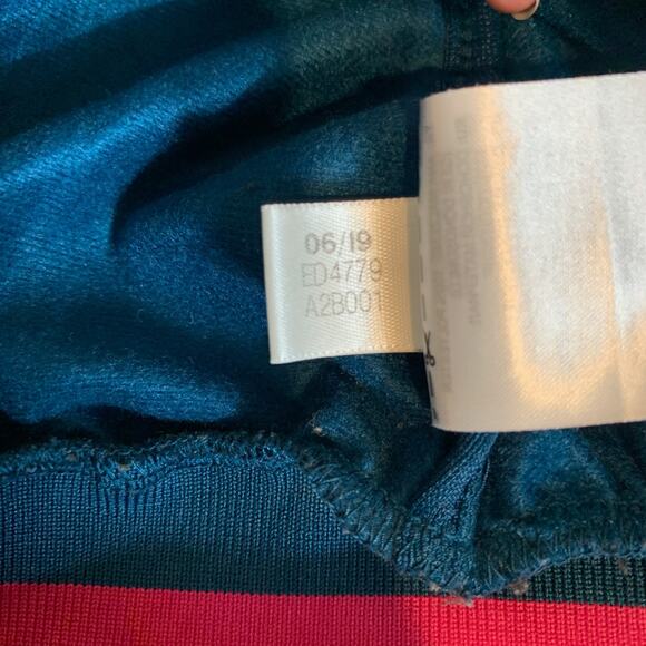 Adidas Track Jacket Women M Medium Leopard Print Full Zip Performance Pocket - Picture 11 of 15